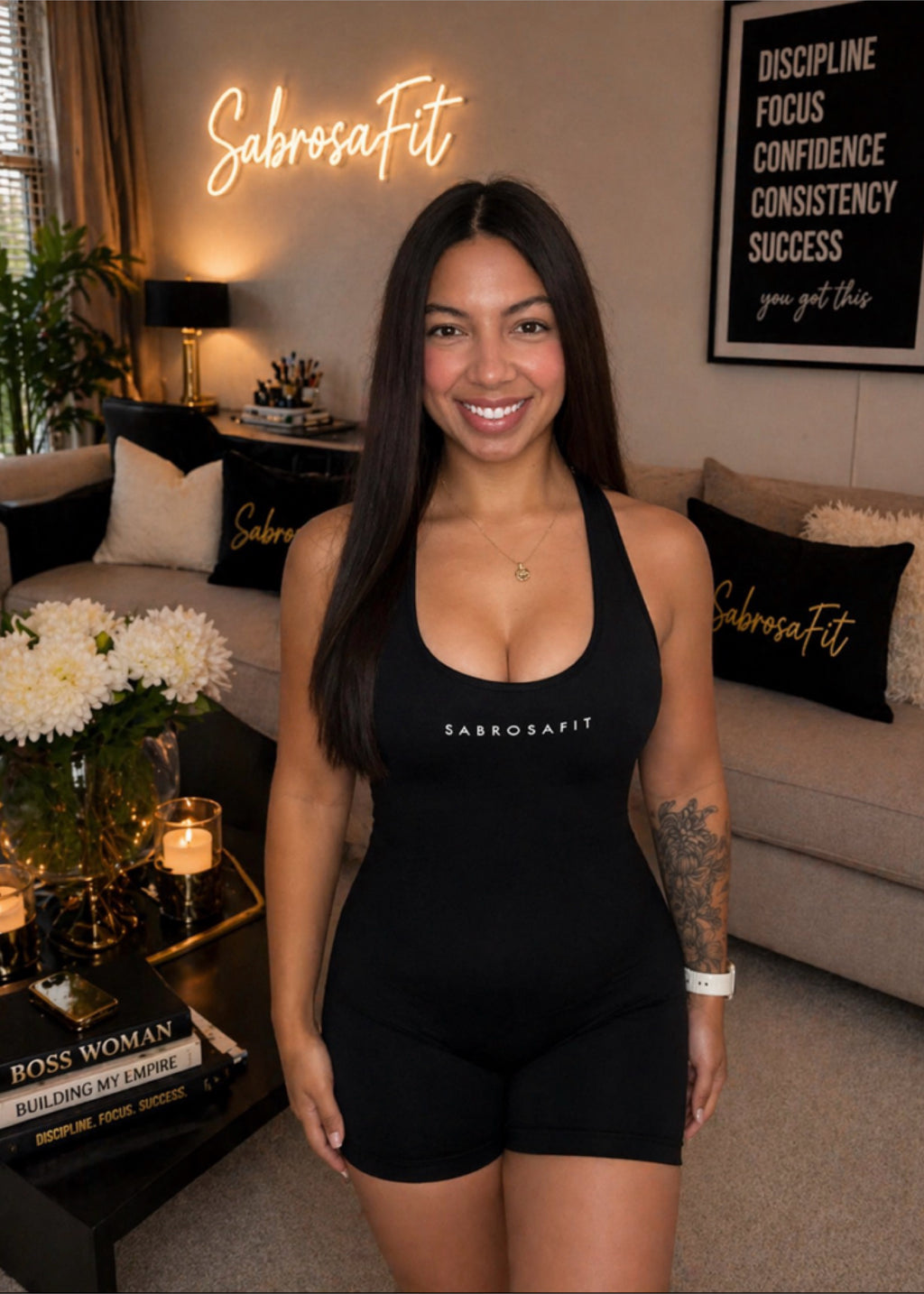 Sculpt Romper - Onyx